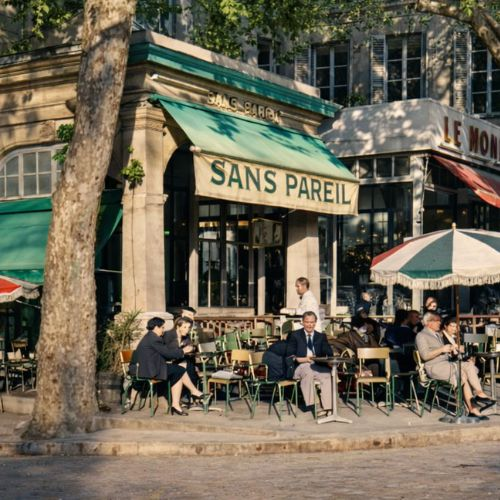 Historic family San Pareil cafe Cours Mirabeau Aix