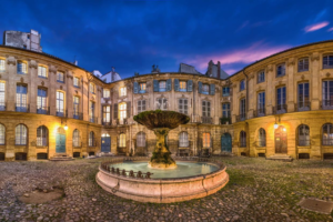 Albertas Fountain in Place d'Albertas, a hidden gem in Aix-en-Provence, Provence.